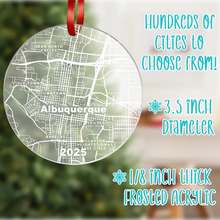 City Map | Acrylic Ornament